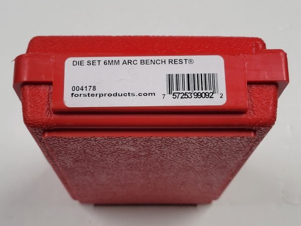 004178 Forster Benchrest Full Length Sizing/Bench Rest Seater Die Set 6mm ARC