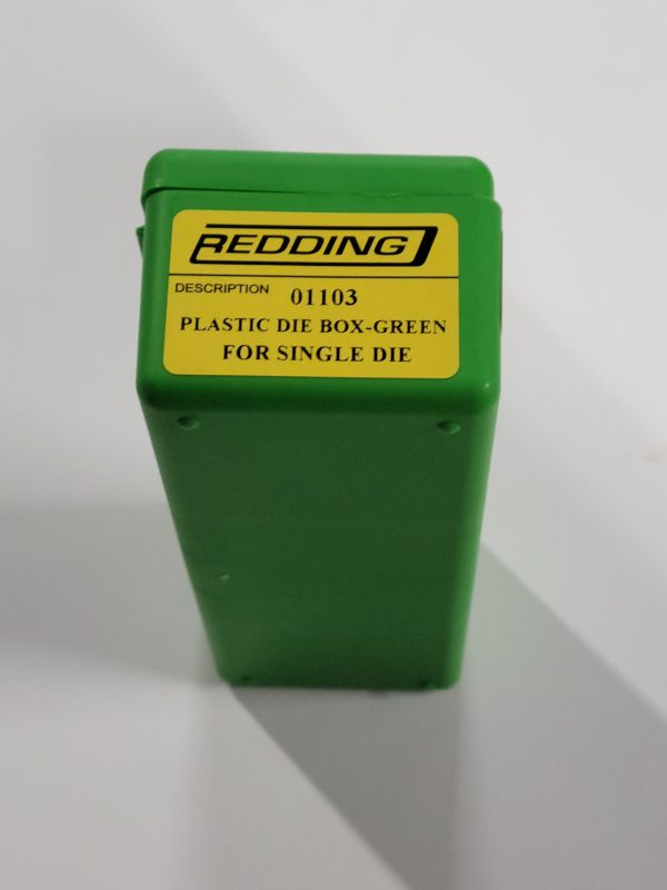 01103 Redding Plastic Die Box, Green, SINGLE DIE