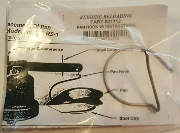 01112 Redding Model RS-1 Scale Replacement Pan Hook