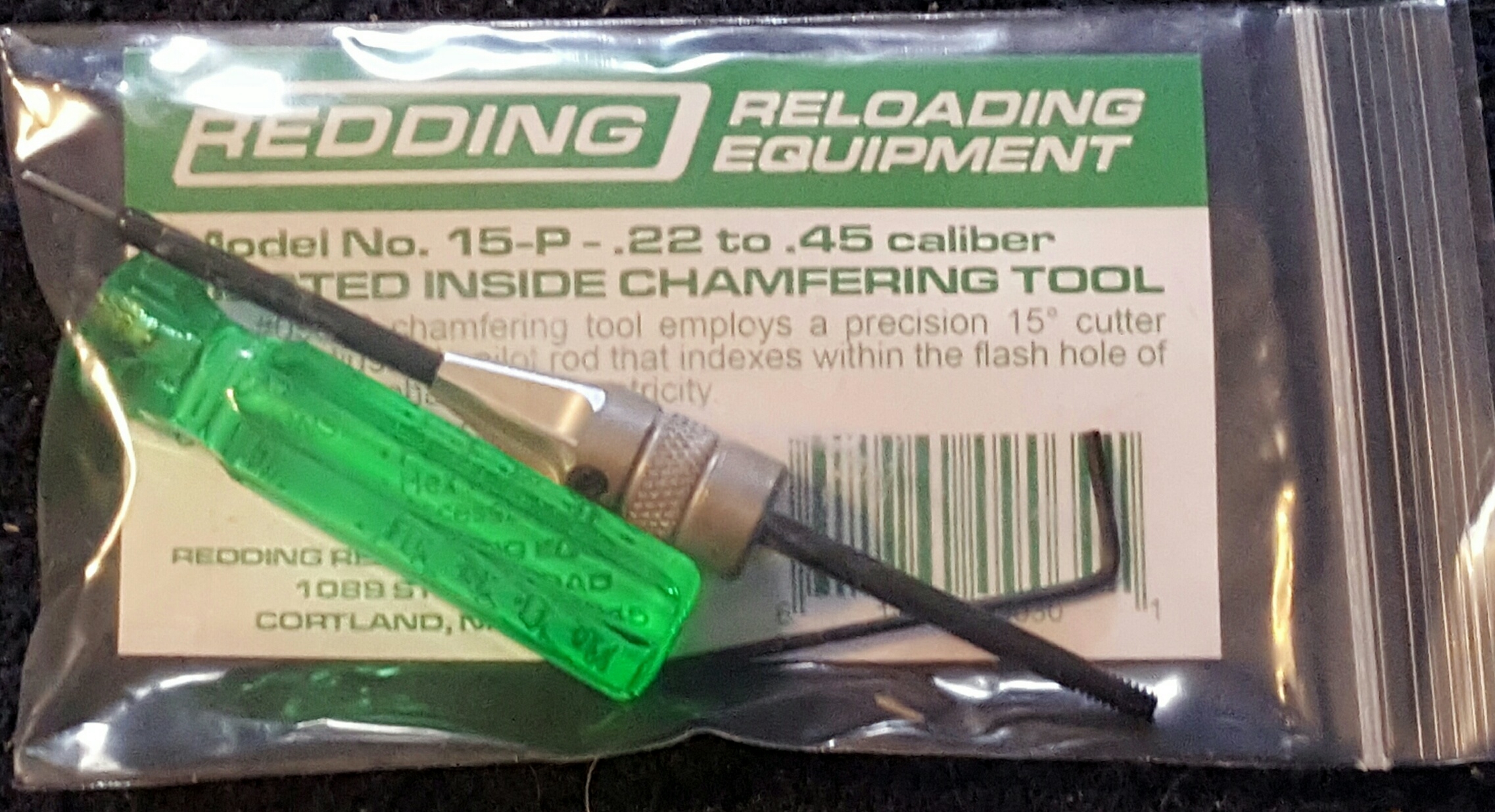 09030 Redding Model 15P Precision Neck Chamfering Tool