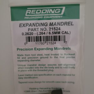 21524 Redding 0.2620 Expanding Mandrel (.264 Cal / 6.5mm)