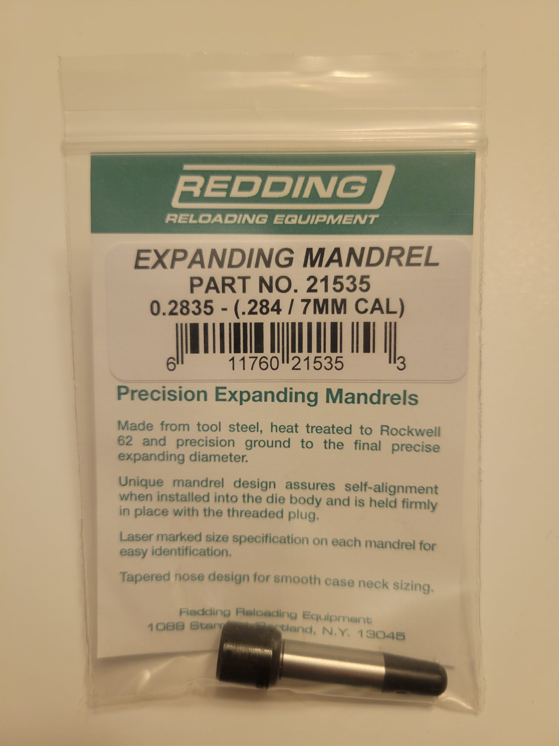 21535 Redding 0.2835 Expanding Mandrel (.284 Cal / 7mm)