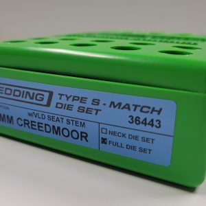 36443 Redding Type-S Match Bushing Full Die Set 6mm Creedmoor
