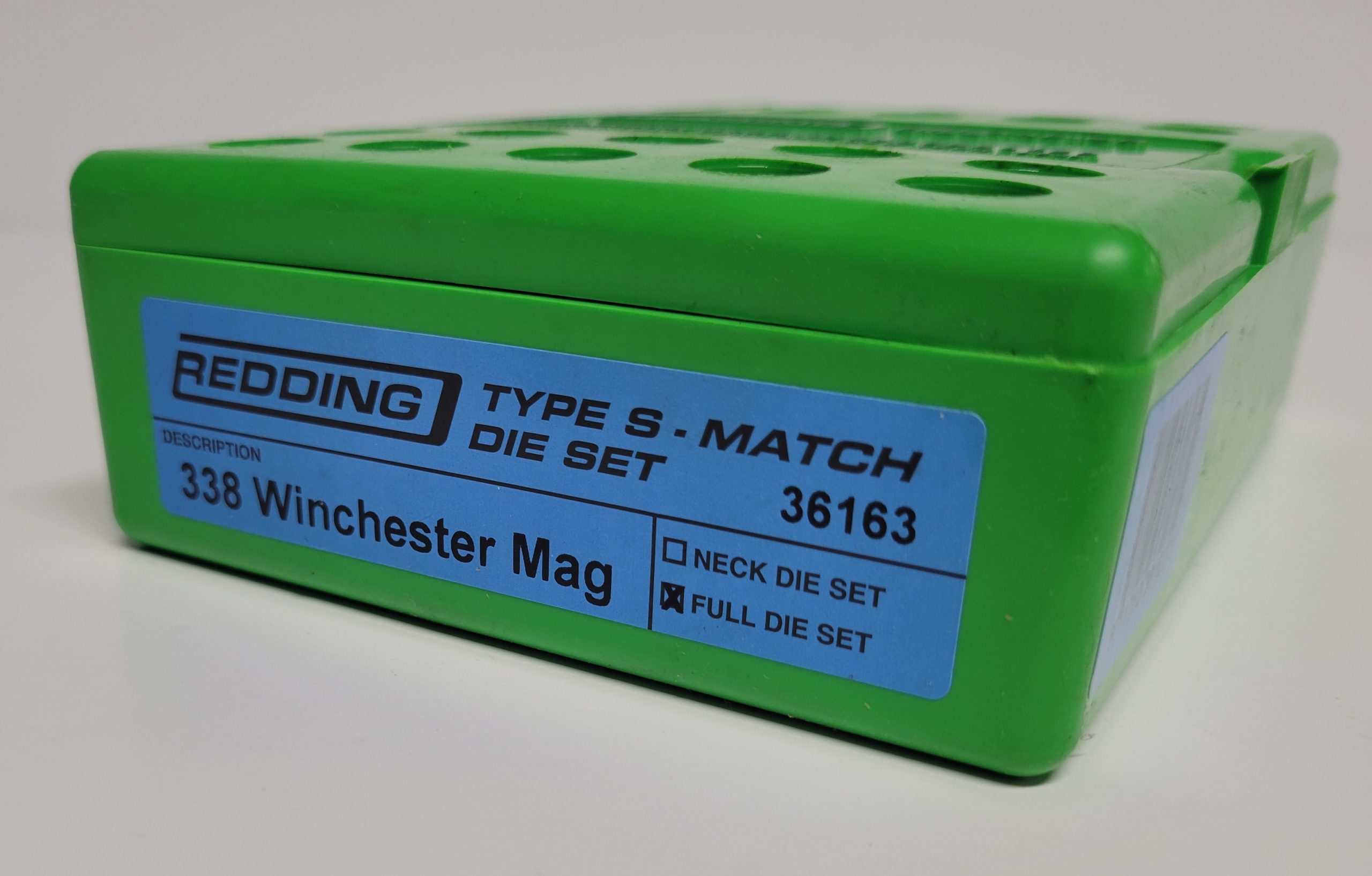 36163 Redding Type-S Full Length Bushing Die Set 338 Winchester Magnum