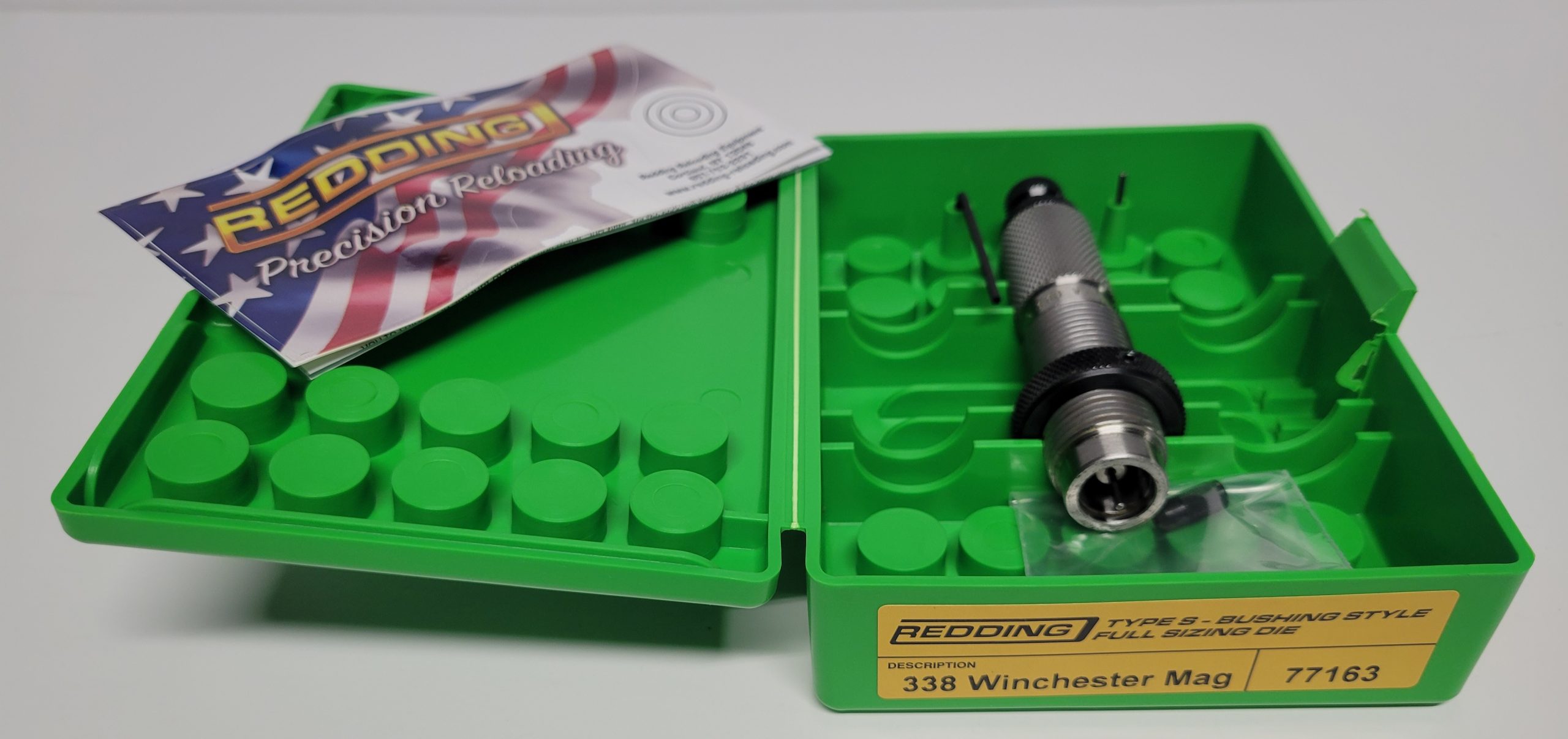 77163 Redding Type-S Full Length Bushing Size Die 338 Winchester Magnum