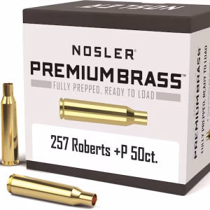 10135 Nosler Unprimed 257 Roberts +P Cartridge Brass 50ct