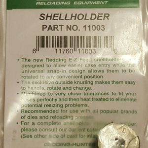 11003 Redding E-Z Feed Shellholder # 3