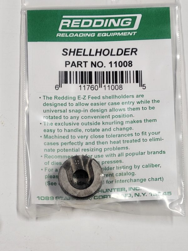 11008 Redding E-Z Feed Shellholder # 8