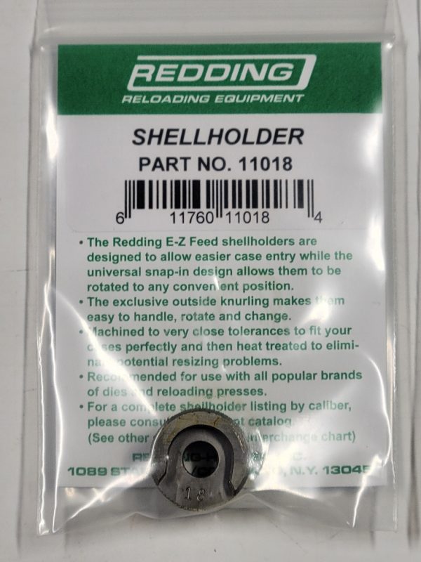 11018 Redding E-Z Feed Shellholder # 18
