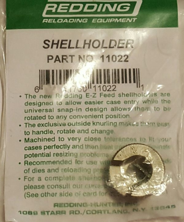 11022 Redding E-Z Feed Shellholder # 22