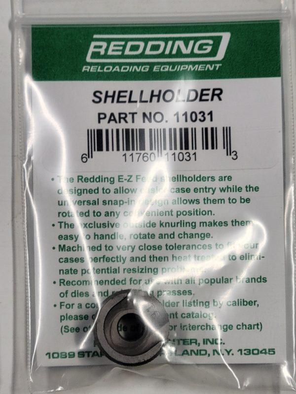11031 Redding E-Z Feed Shellholder # 31
