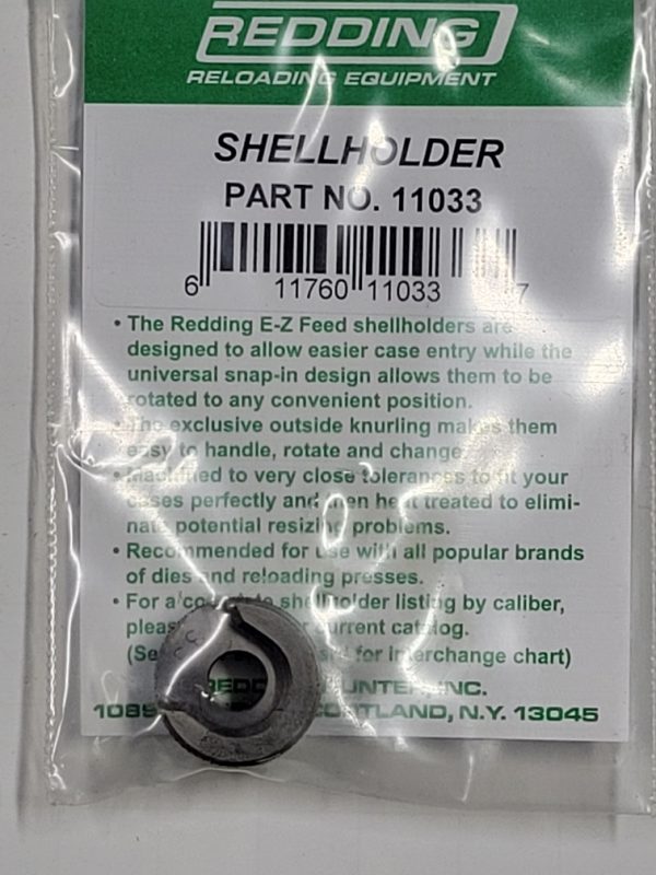 11033 Redding E-Z Feed Shellholder # 33