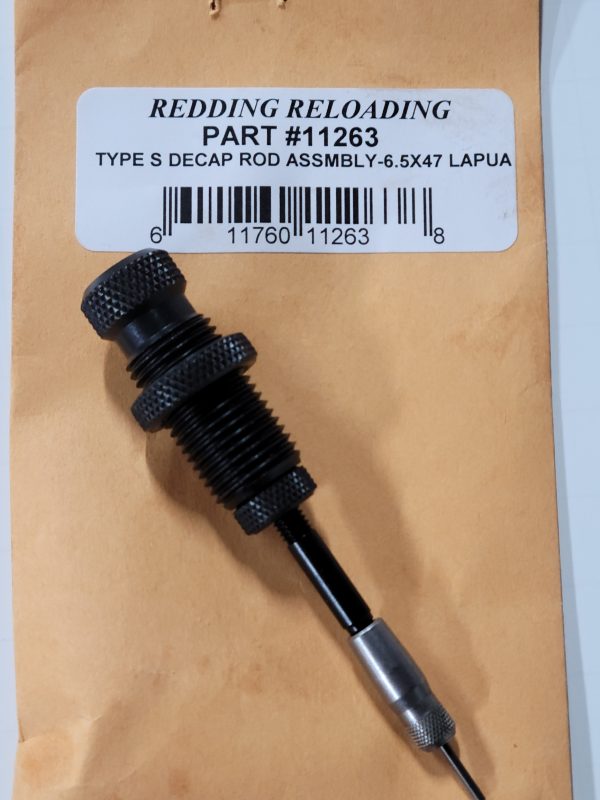 11263 Redding Type-S Decapping Rod Assembly 6.5mm caliber