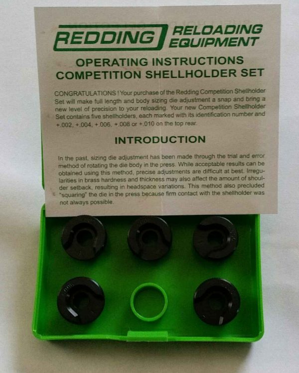 11601 Redding Competition Shellholder Set 308 Winchester