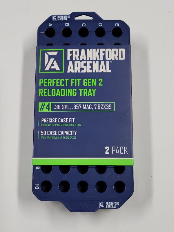 1183638 Frankford Arsenal Perfect Fit Reloading Tray #4 .38 SPL .357 MAG 2/ct