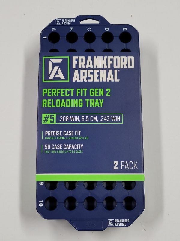 1183640 Frankford Arsenal Perfect Fit Reloading Tray #5 .308 Win 6.5 Creedmoor 2/ct