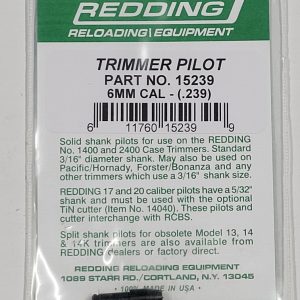 15239 Redding Hornady Forster 24cal 6mm Trimmer Pilot