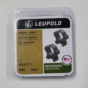 175116 LEUPOLD BackCountry Cross-Slot 1" Low Rings, Matte