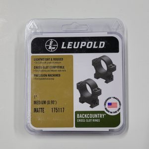 175117 LEUPOLD Back Country Cross-Slot 1" Medium Rings, Matte
