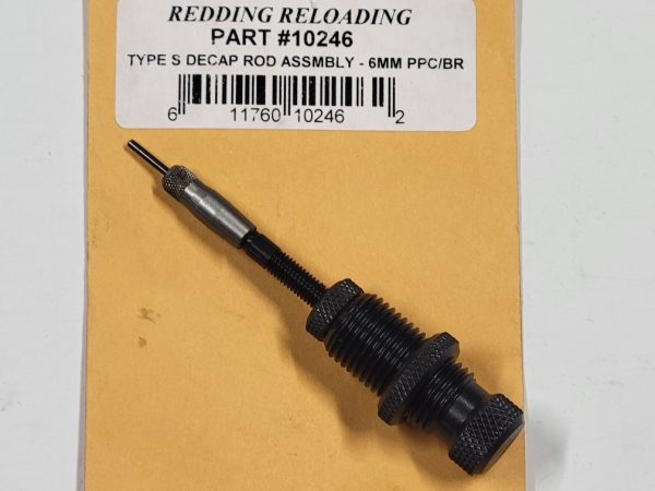 10246 Redding Type-S Decapping Rod Assembly 6mm PPC / Benchrest BR