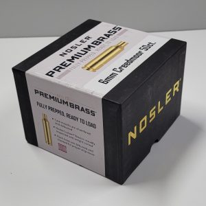 10229 Nosler Unprimed 6mm Creedmoor Cartridge Brass 50ct