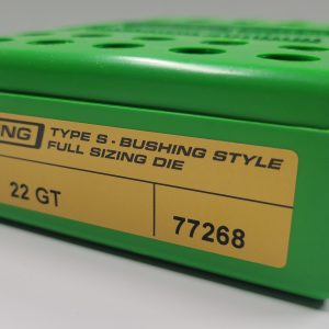 77268 Redding Type-S Full Length Bushing Size Die 22 GT