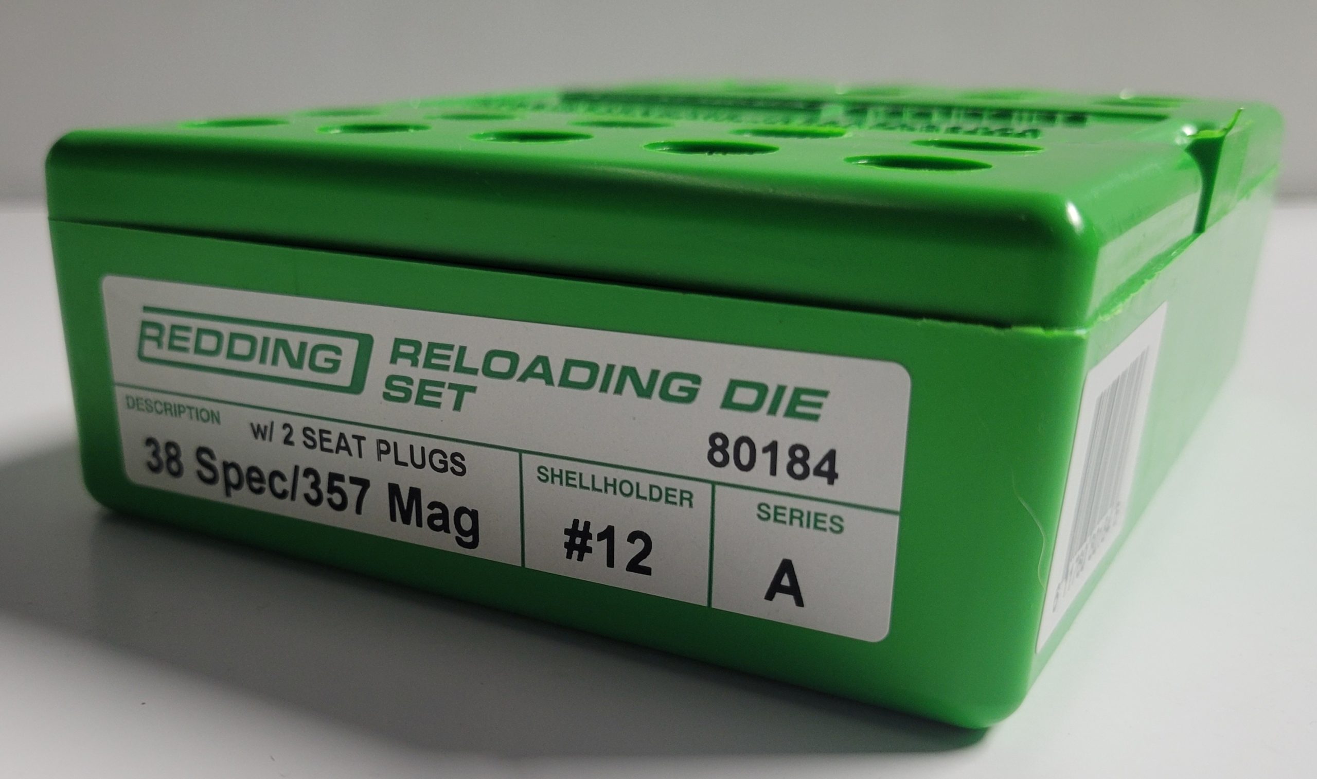 80184 Redding 3-Die Straight Wall FL Die St 38 Special 357 Magnum