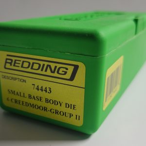 74443 Redding SMALL BASE Body Sizing Die 6mm Creedmoor