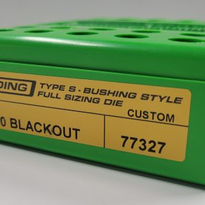 77327 Redding CUSTOM Type-S Full Length Bushing Size Die 300 Blackout