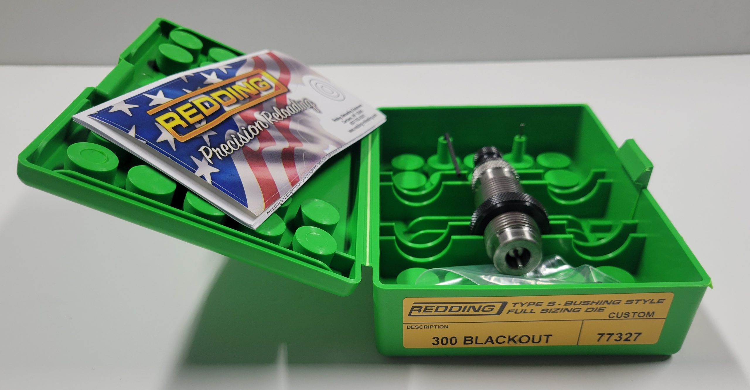 77327 Redding CUSTOM Type-S Full Length Bushing Size Die 300 Blackout - Image 2