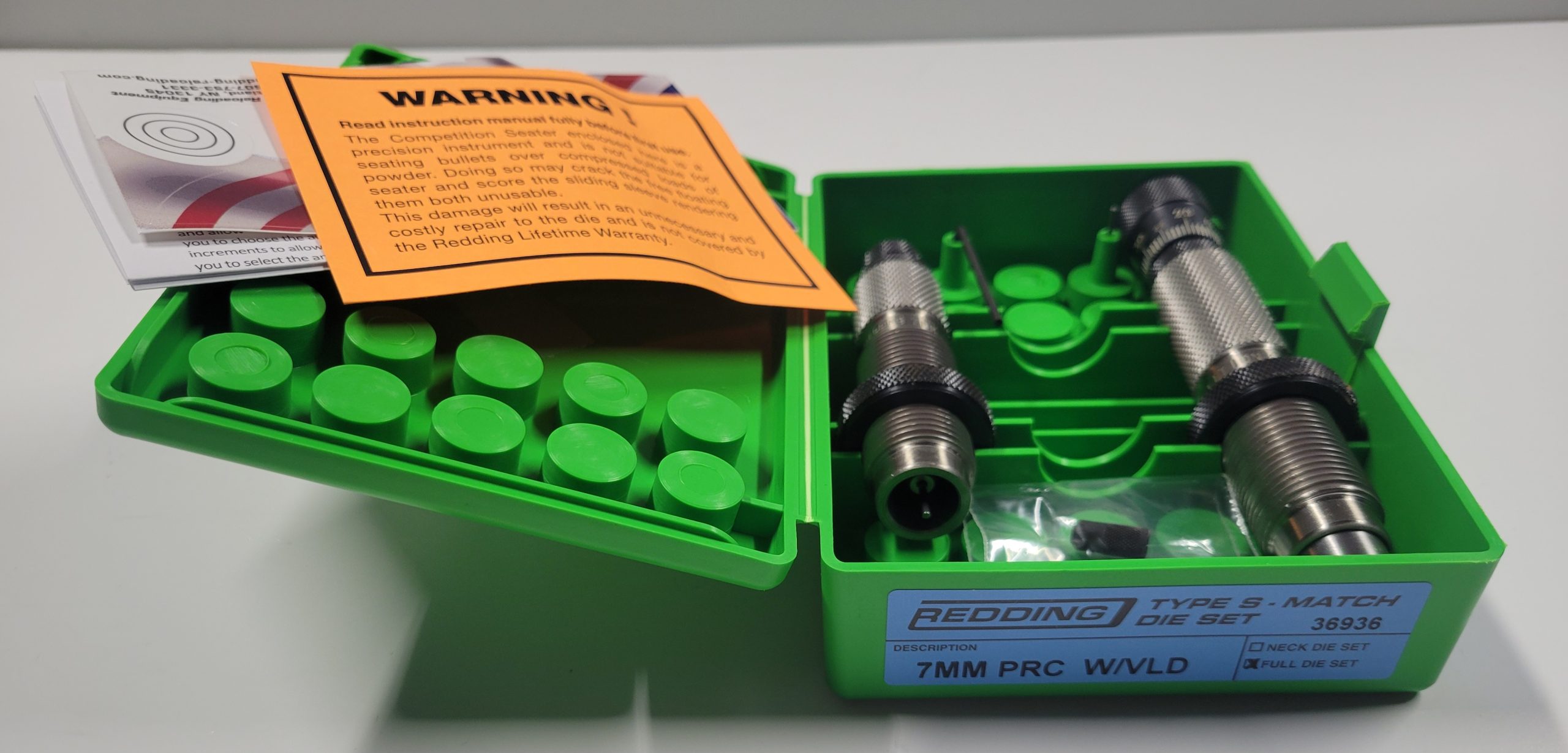36936 Redding Type-S Full Length Bushing Die Set 7mm PRC