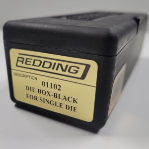 01102 Redding Plastic Die Box, Black, SINGLE DIE
