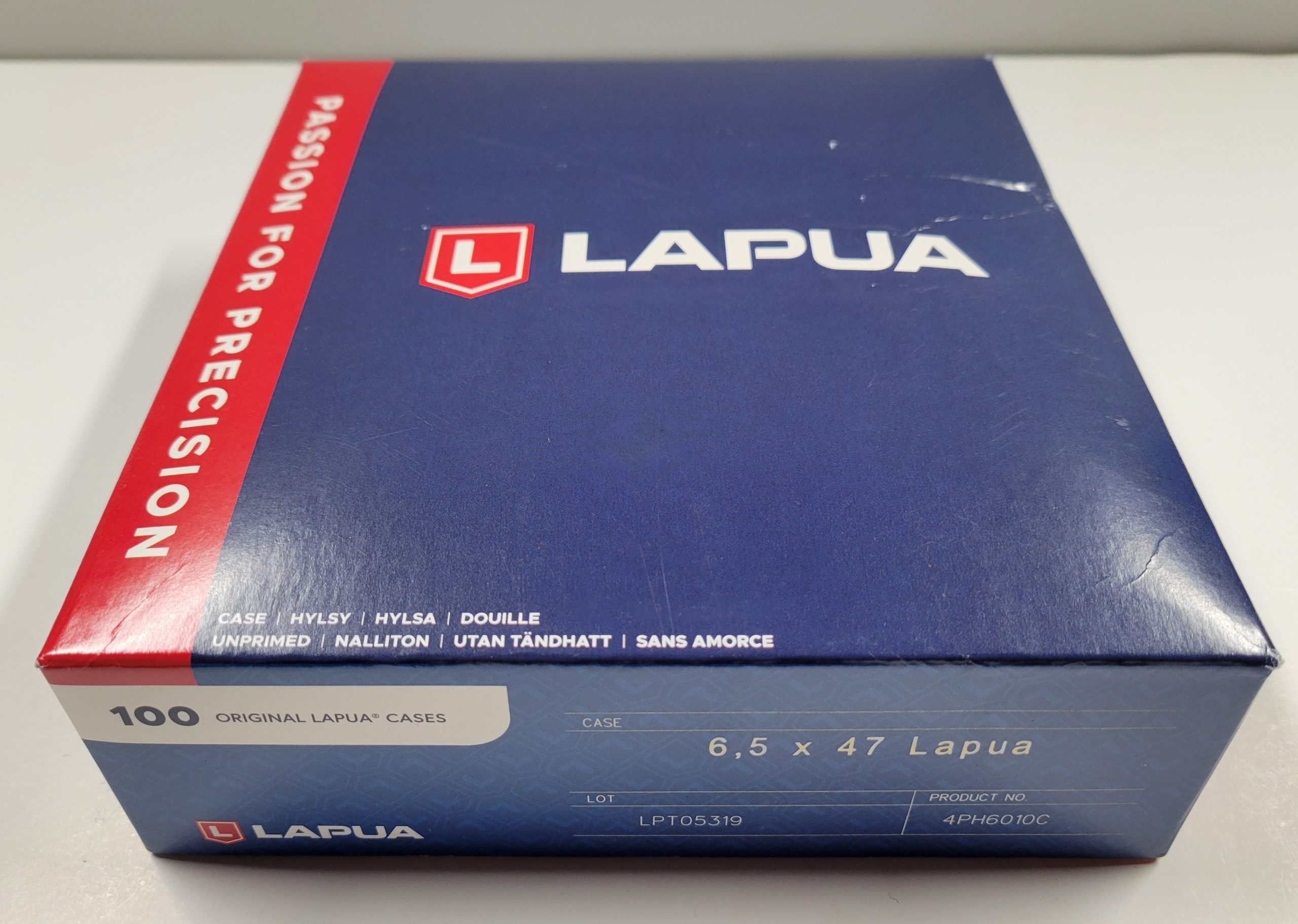 4PH6010C Lapua Brass 6.5 x 47 Lapua Box of 100