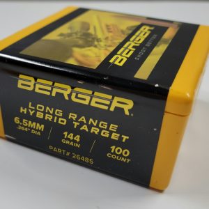 26485 Berger Long Range Hybrid Target Bullets 6.5mm 144gr 100ct