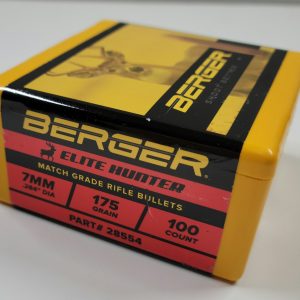 28554 Berger Elite Hunter 7MM 175gr JHP Bullets 100/bx