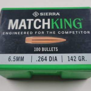 1742 Sierra 6.5 / 264 Cal 142gr HPBT MatchKing Bullets - 100 Ct.