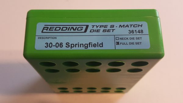 36148 Redding Type-S Match Bushing Full Die Set 30-06 Springfield
