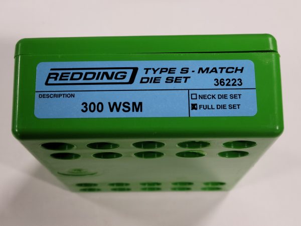 36223 Redding Type-S Match Bushing Full Die Set 300 WSM