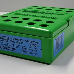 36302 Redding Type-S Full Length Bushing Die Set 22 Creedmoor w/ VLD Stem