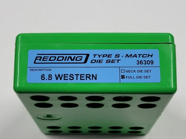 36309 Redding Type-S FL Bushing Die Set 6.8 Western