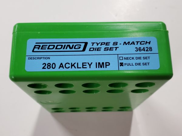 36428 Redding Type-S FL Bushing Die Set 280 Ackley Improved AI