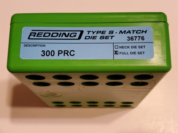 36776 Redding Type-S Match Bushing Full Die Set 300 PRC