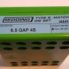 36845 Redding Type-S Match Bushing Full Die Set 6.5 GAP 4S
