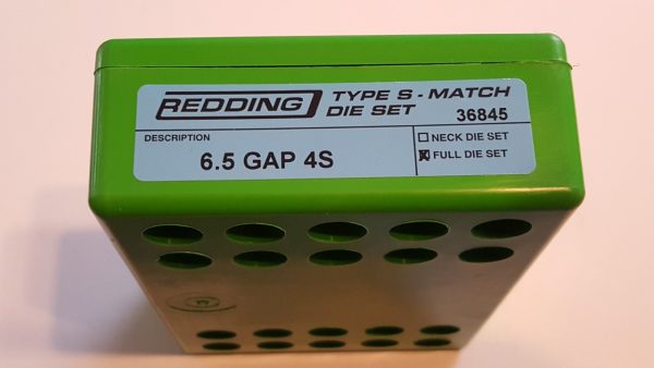 36845 Redding Type-S Match Bushing Full Die Set 6.5 GAP 4S