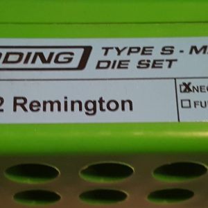 SALE! 38109 Redding Type-S Match Bushing NECk Die SEt 222 Remington