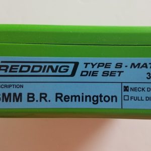 38317 Redding Type-S Match Bushing Neck Die Set 6MM BR Bench Rest Remington