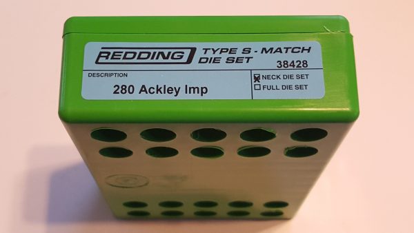 38428 Redding Type-S Match Bushing Neck Die Set 280 Ackley Improved AI