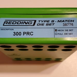 38776 Redding Type-S Match Bushing Neck Die Set 300 PRC