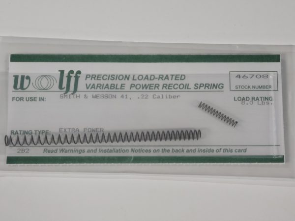 46708 Wolff S&W MODEL 41 Extra Power VARIABLE RECOIL SPRING 8LB