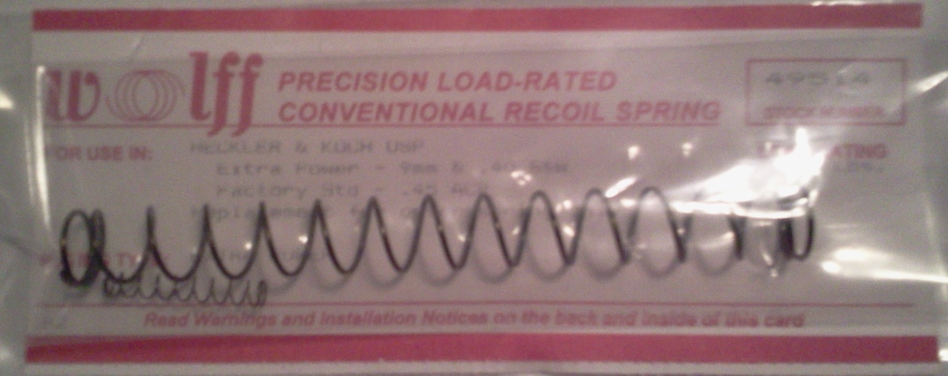 Wolff Extra Power 16.5 Lb Recoil Spring For Marlin Camp 9 & 45 Rifles – New Gunsmith Part